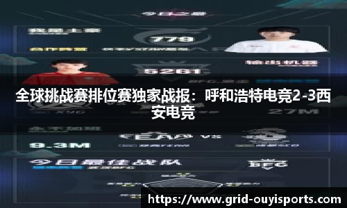 全球挑战赛排位赛独家战报：呼和浩特电竞2-3西安电竞